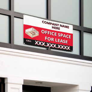 Customize Retail Space For Lease Company Logo Buil Banner