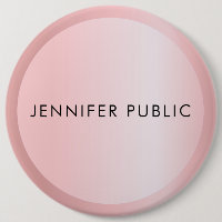 Customize Rose Gold Monogram Elegant Template