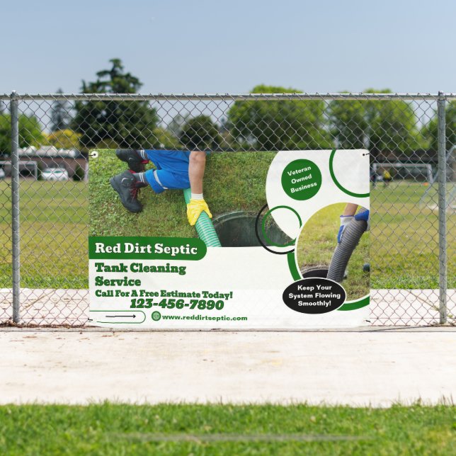 Customize Septic Tank Cleaning Service Detailed  Banner (Insitu)