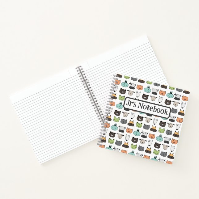 Customize Spiral Notebook - Animal Face (Inside)