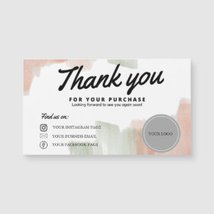CUSTOMIZE THANK YOU BUSINESS CARD