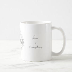 Customize the names, initials and phrase Love Coffee Mug