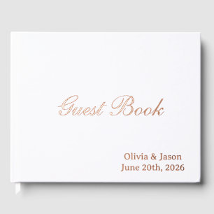 Customize Three Color Guest Book