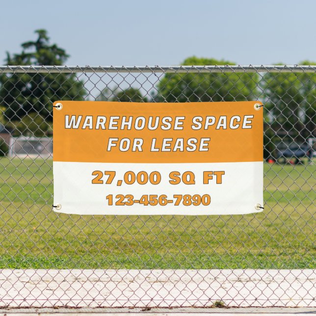 Customize Warehouse Space For Lease Business Banner (Insitu)