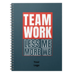 Customize with Logo Teamwork Office Business Notebook