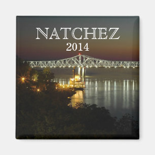 CUSTOMIZE YEAR - Natchez, Mississippi souvenir Magnet