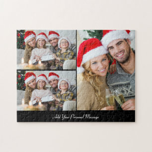Customize Your Own 3 Photo Collage Jigsaw Puzzle