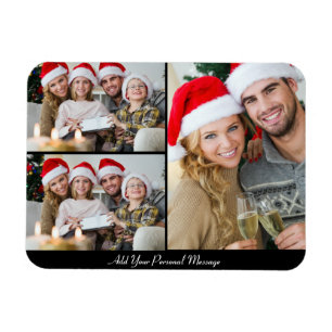 Customize Your Own 3 Photo Collage Magnet