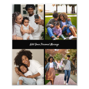 Customize Your Own 4 Photo Collage Poster