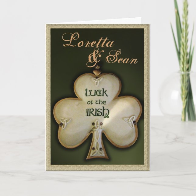 Customize your own Irish Wedding Card (Front)