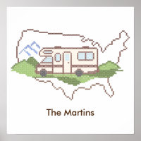 Customize Your Road Trip USA Poster