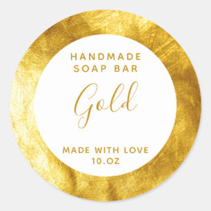 Customizeable Gold Soap Label