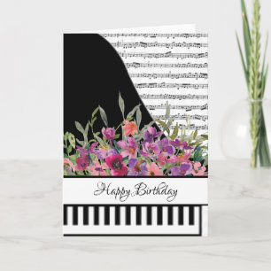 Customizeable piano card