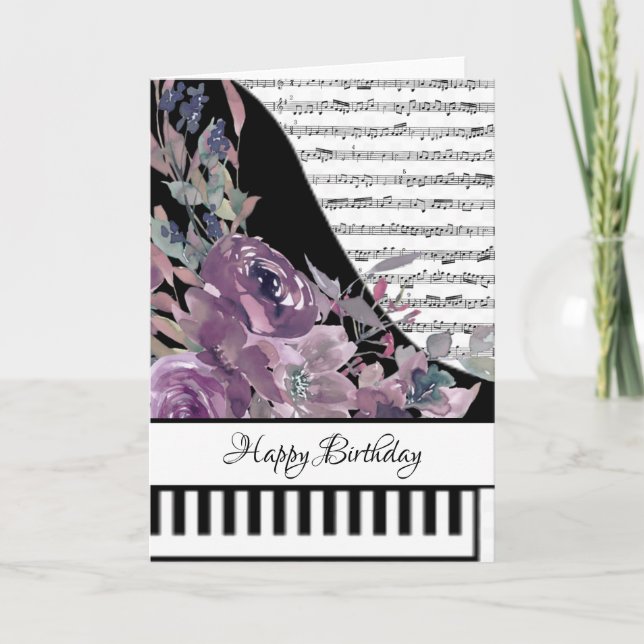 Customizeable piano card (Front)