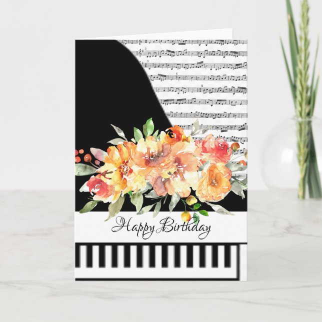 Customizeable piano card (Front)