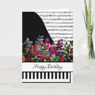 Customizeable piano card