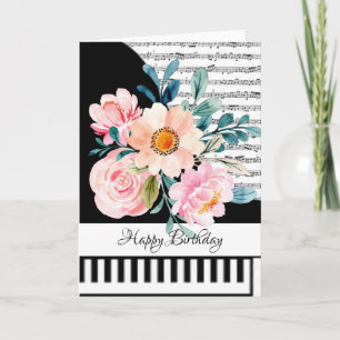 Customizeable piano card