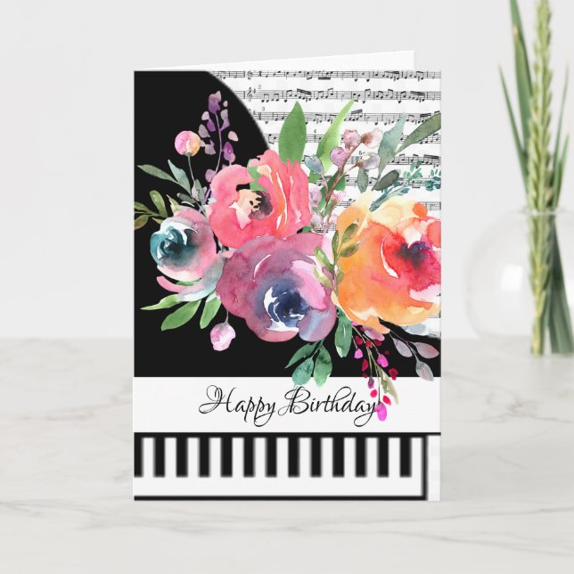 Customizeable piano card (Front)