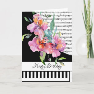 Customizeable piano card