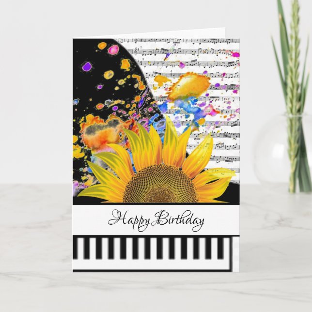 Customizeable piano card (Front)