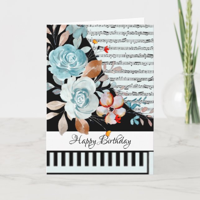 Customizeable piano card (Front)