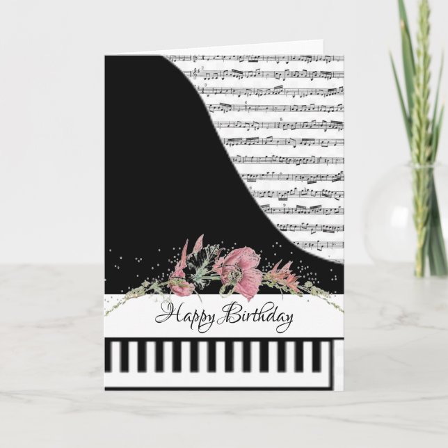 Customizeable piano card (Front)