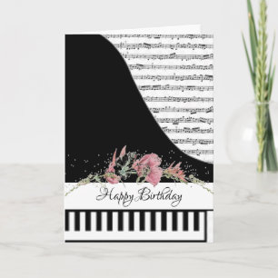 Customizeable piano card