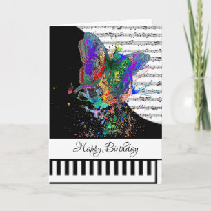 Customizeable piano card
