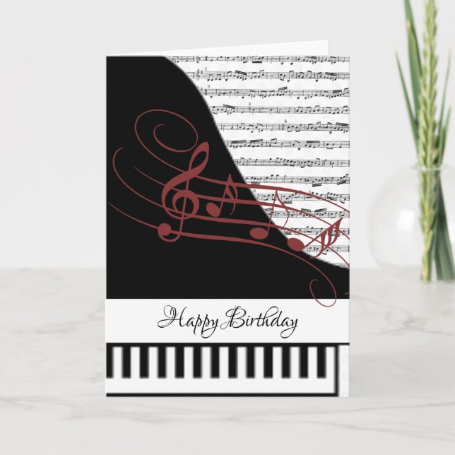 Customizeable piano card (Front)