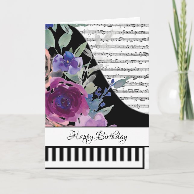 Customizeable piano card (Front)