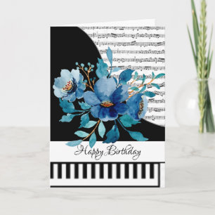 Customizeable piano card