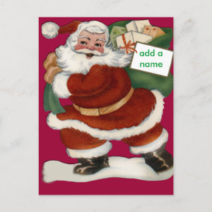Customizeable Santa Claus Cards and Stickers