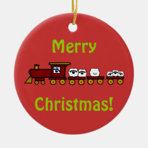 Customizeable Sheep Christmas Ornament