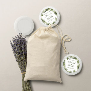 Customizeable Soap Label Floral Pattern Leaves