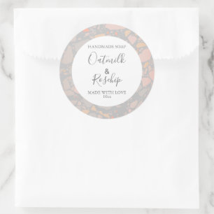 Customizeable Soap Label Floral Pattern Modern