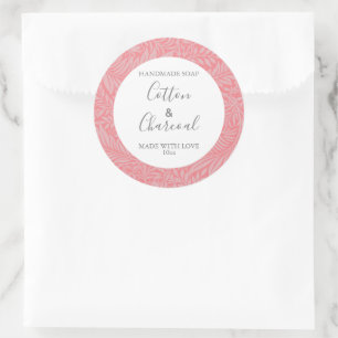 Customizeable Soap Label Floral Pattern Paper