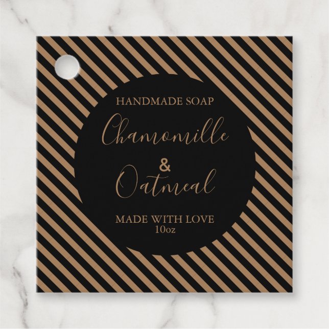 Customizeable Soap Label Pattern Modern (Front)