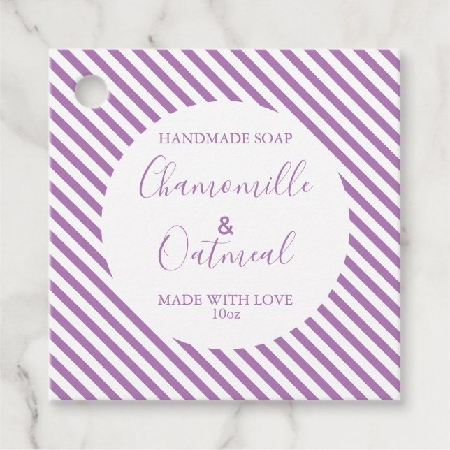 Customizeable Soap Label Pattern Modern (Front)