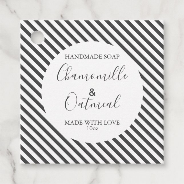 Customizeable Soap Label Pattern Modern (Front)