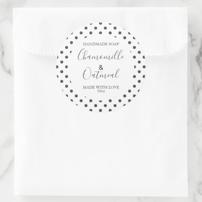 Customizeable Soap Label Pattern Modern (Bag)