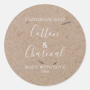 Customizeable Soap Label Rustic Kraft Paper