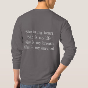 Customizeable text i love my girlfriend lovely men T-Shirt