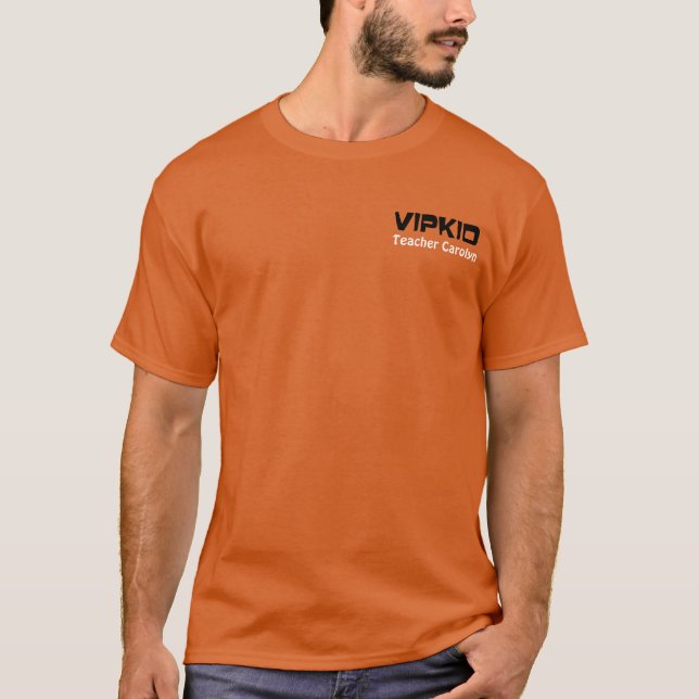 Customizeable VIPKID Teacher T Shirt (Front)