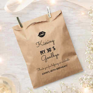 Customized 10th 20th 30th 40th 50th 60th Birthday Favour Bags