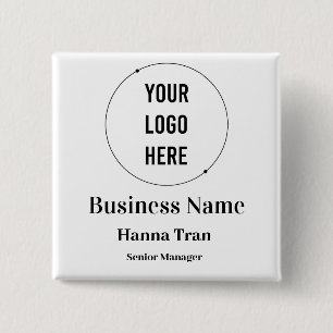 Customized Business 15 Cm Square Badge