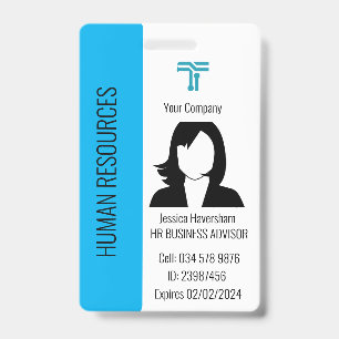 Customized Company Employee ID Badge for lanyard