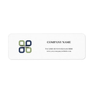 Customized Company Logo With Business Slogan Label