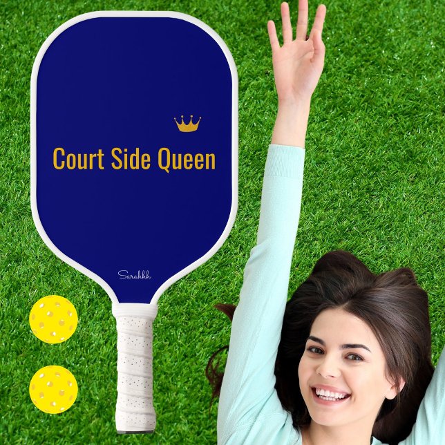 Customized Court Side Queen Pickleball Mom Gift Paddle (Creator Uploaded)