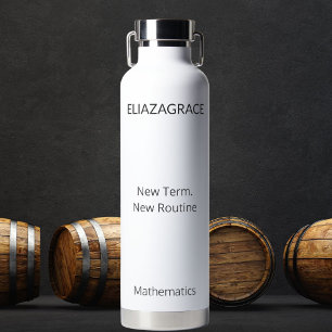 Customized DIY Classic Cute Funny Teacher Reset  Water Bottle