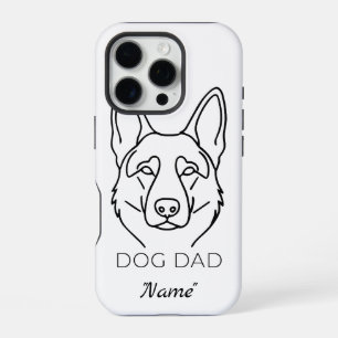 Customized Dog Dad with Name iPhone 16 Pro Case